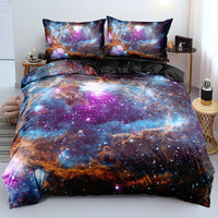 HKM-957971 Starry Sky Down Quilt Cover Set - Modern Three-Piece Bedding in Multiple Sizes