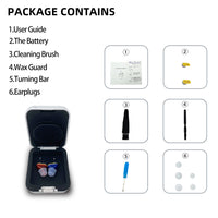 HKM-958035 Q10 Adjustable Mini Hearing Aids for Enhanced Sound Amplification, Wireless and Discreet Design