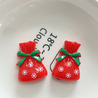 HKM-958099 DIY Christmas Ornament Accessories Set – Snowman, Elk, Santa & Holiday-themed Hairpins