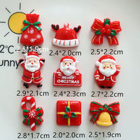 HKM-958099 DIY Christmas Ornament Accessories Set – Snowman, Elk, Santa & Holiday-themed Hairpins
