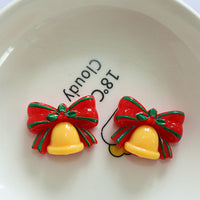 HKM-958099 DIY Christmas Ornament Accessories Set – Snowman, Elk, Santa & Holiday-themed Hairpins