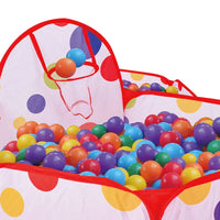 HKM-958227 Safety Play Tent for Children - Indoor/Outdoor Kids Playpen with Ocean Ball Pool - 150cm, Age 2-4