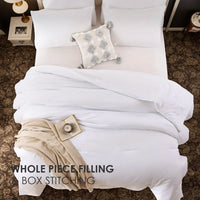 HKM-958291 Brushed Polyester Single Quilt - Soft Microfiber Filling for All-Season Comfort