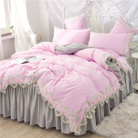 HKM-958291 Elegant Four-Piece Polyester Bedding Set in Various Styles and Colors