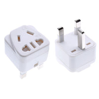 HKM-958483 Universal 5-Output International Power Plug Adapter with Grounding - 110-250V, Rated 13A, White/Black