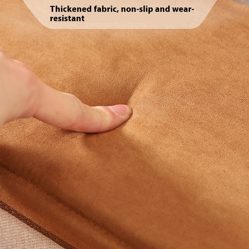 HKM-958611 Foldable Non-Slip Dog Ladder with Storage - Thickened 3-Step Pet Stairs in Brown or Gray