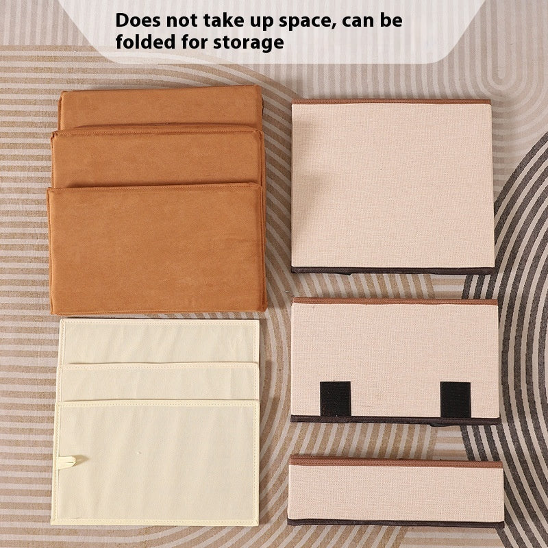 HKM-958611 Foldable Non-Slip Dog Ladder with Storage - Thickened 3-Step Pet Stairs in Brown or Gray