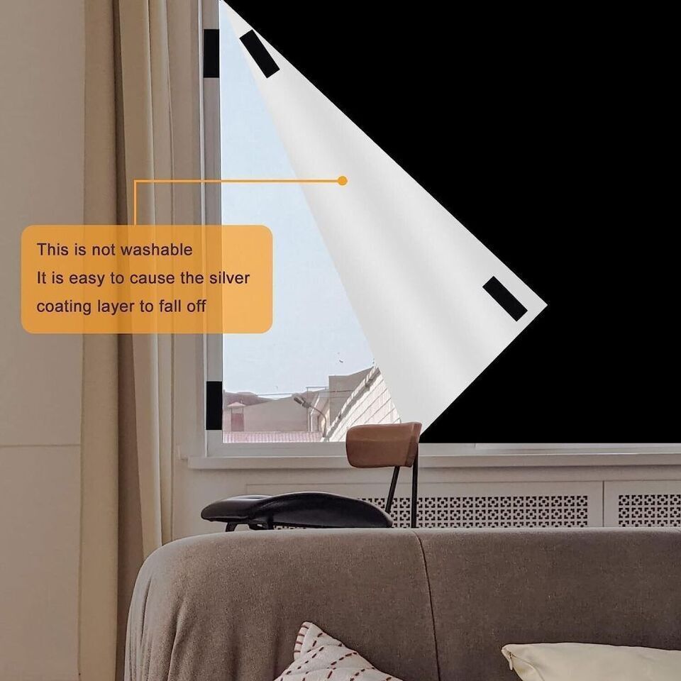 HKM-958675 Portable Blackout Blind - Thermal Insulated Stick-On Curtain for Home and Travel