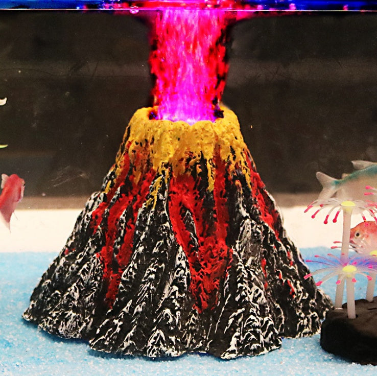 HKM-958803 Volcanic Landscape Aquarium Ornament for Creative Fish Tank Decor
