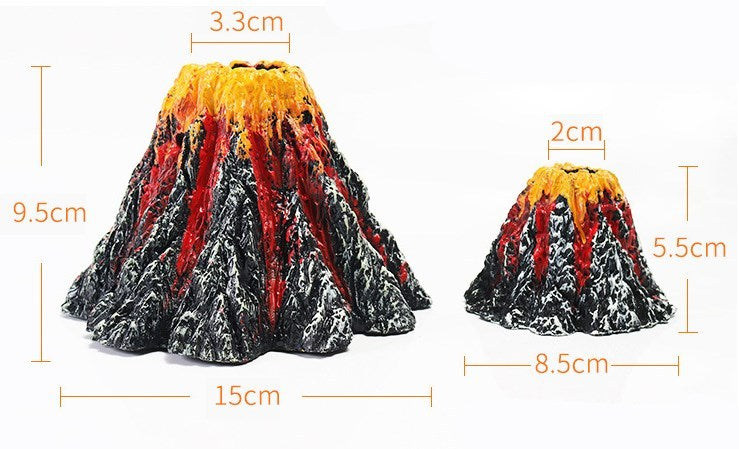 HKM-958803 Volcanic Landscape Aquarium Ornament for Creative Fish Tank Decor