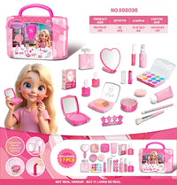 HKM-959123 Children's Washable Makeup Set for Pretend Play - Toddler and Kids Cosmetic Toy Box