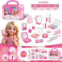 HKM-959123 Children's Washable Makeup Set for Pretend Play - Toddler and Kids Cosmetic Toy Box