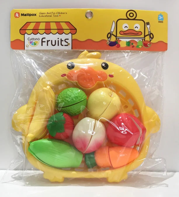 HKM-959379 Fruit and Vegetable Cutting Play Set for Kids - Educational Kitchen Toy for Ages 3 and Up