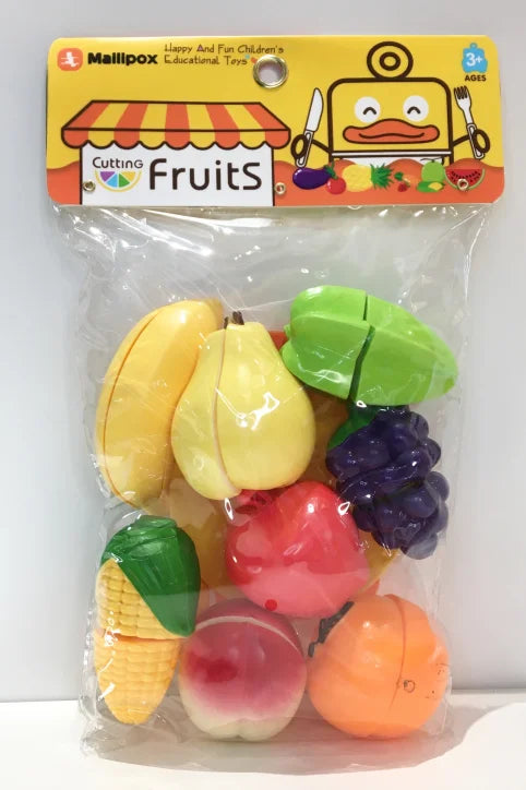 HKM-959379 Fruit and Vegetable Cutting Play Set for Kids - Educational Kitchen Toy for Ages 3 and Up