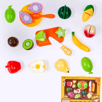 HKM-959379 Fruit and Vegetable Cutting Play Set for Kids - Educational Kitchen Toy for Ages 3 and Up