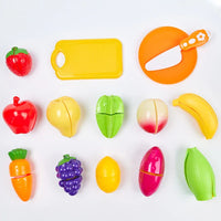 HKM-959379 Fruit and Vegetable Cutting Play Set for Kids - Educational Kitchen Toy for Ages 3 and Up