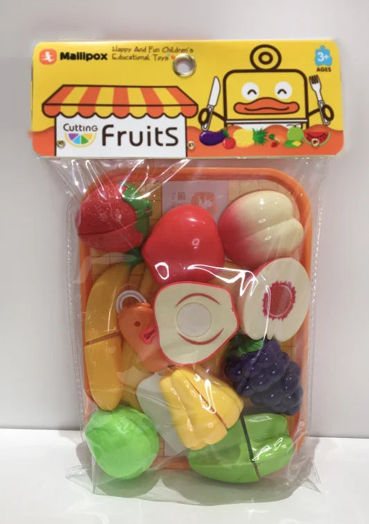 HKM-959379 Fruit and Vegetable Cutting Play Set for Kids - Educational Kitchen Toy for Ages 3 and Up