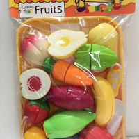 HKM-959379 Fruit and Vegetable Cutting Play Set for Kids - Educational Kitchen Toy for Ages 3 and Up
