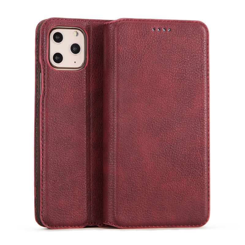 HKM-959379 Real Leather Flip Case Cover for Business Use - Slim and Stylish Design