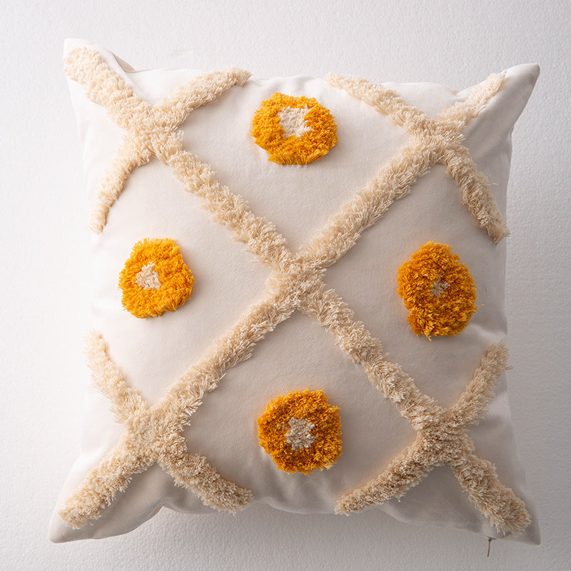 HKM-959443 Moroccan-Style Sofa Pillowcase in Southeast Asia Blend Material