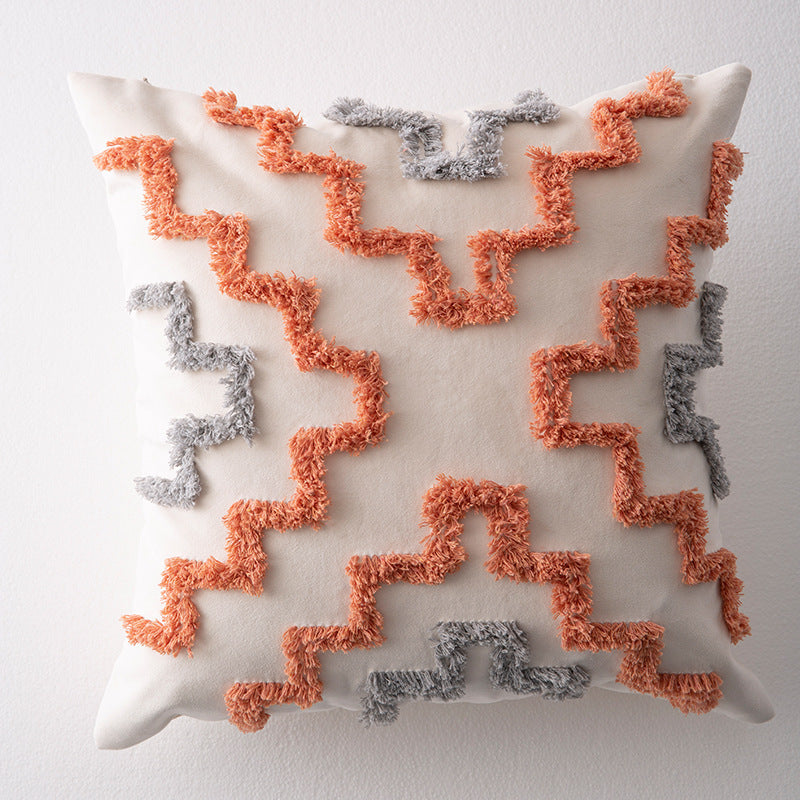 HKM-959443 Moroccan-Style Sofa Pillowcase in Southeast Asia Blend Material