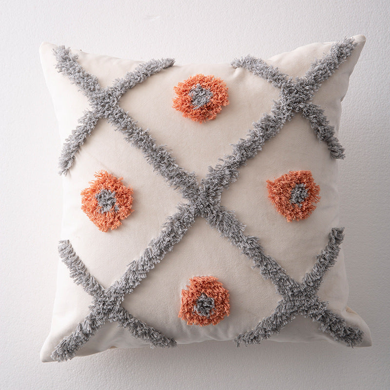 HKM-959443 Moroccan-Style Sofa Pillowcase in Southeast Asia Blend Material