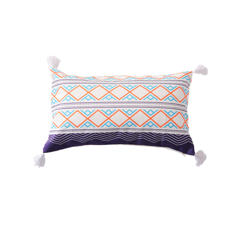 HKM-959443 Moroccan-Style Sofa Pillowcase in Southeast Asia Blend Material