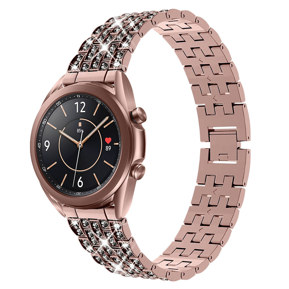 HKM-959635 Samsung Watch Diamond Metal Strap - 190mm Alloy Band for Adults, Fits 155-210mm Wrist Sizes