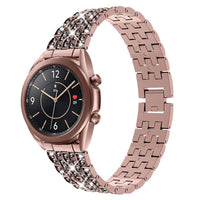 HKM-959635 Samsung Watch Diamond Metal Strap - 190mm Alloy Band for Adults, Fits 155-210mm Wrist Sizes