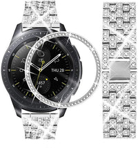 HKM-959635 Samsung Watch Diamond Metal Strap - 190mm Alloy Band for Adults, Fits 155-210mm Wrist Sizes