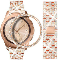 HKM-959635 Samsung Watch Diamond Metal Strap - 190mm Alloy Band for Adults, Fits 155-210mm Wrist Sizes