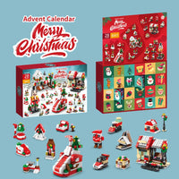 HKM-959699 Christmas Countdown Advent Calendar Building Block Set - Educational DIY Puzzle Toy for Ages 5 and Up