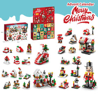 HKM-959699 Christmas Countdown Advent Calendar Building Block Set - Educational DIY Puzzle Toy for Ages 5 and Up