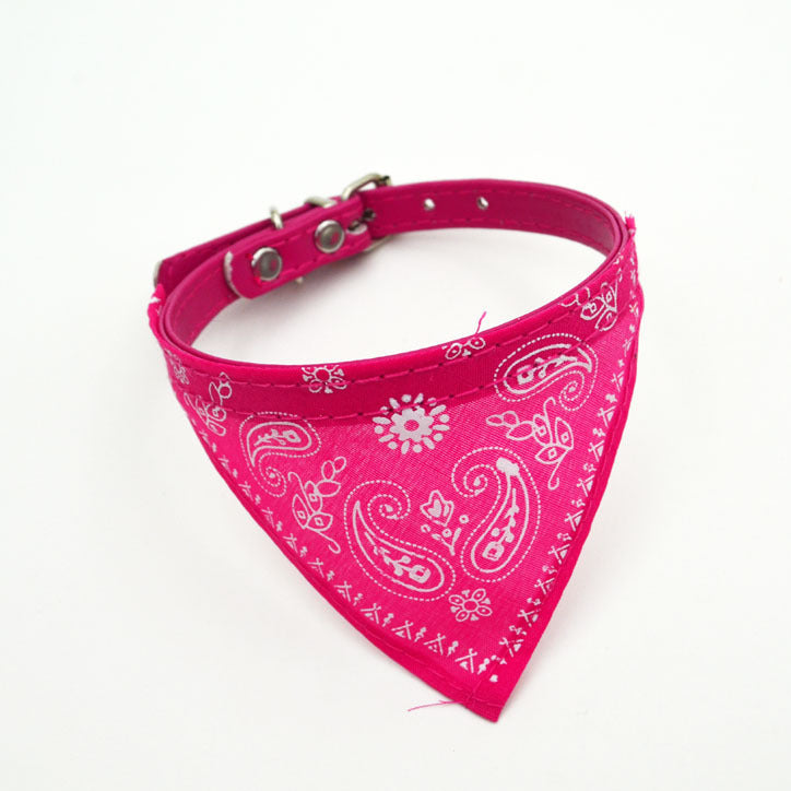 HKM-959827 Colorful Pet Triangle Scarf Dog Saliva Towel