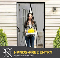 HKM-959827 Magnetic Hands-Free Screen Door for Easy Entry and Insect Protection