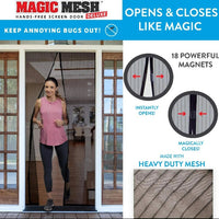 HKM-959827 Magnetic Hands-Free Screen Door for Easy Entry and Insect Protection