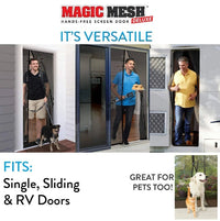 HKM-959827 Magnetic Hands-Free Screen Door for Easy Entry and Insect Protection