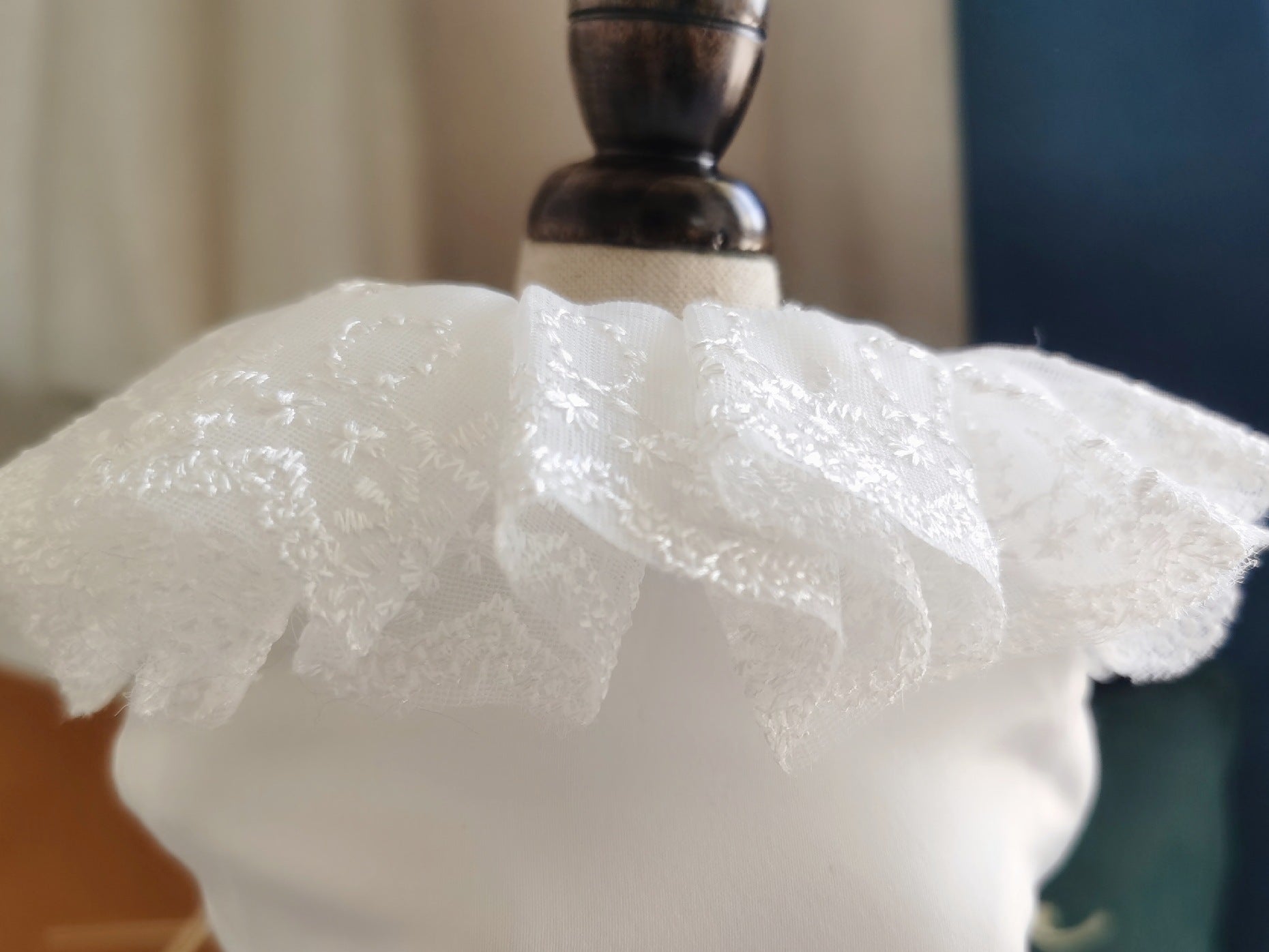 HKM-959891 Elegant Dog Wedding Dress Skirt in White, Polyester, Universal Fit