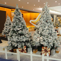HKM-959891 Flocked Artificial Snow Christmas Tree Decoration - 60cm Ideal for Holiday Display