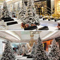 HKM-959891 Flocked Artificial Snow Christmas Tree Decoration - 60cm Ideal for Holiday Display