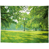 HKM-959955 Black and White Coconut Forest Landscape Tapestry Wall Hanging - Machine Washable Polyester Fiber, Multiple Sizes Available