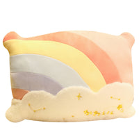 HKM-960083 Cute Cloud Rainbow Pillow Decorative Cushion for Office Chair Backrest