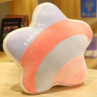 HKM-960083 Cute Cloud Rainbow Pillow Decorative Cushion for Office Chair Backrest