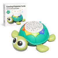 HKM-960083 Musical Projector Turtle Crawling Toy for Infants and Toddlers - 5 Functions Educational Plastic Toy