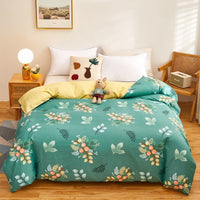 HKM-960275 Cotton Duvet Cover Set with Cute Patterns for Single and Double Beds - Modern Design and Multiple Sizes Available