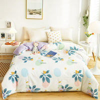 HKM-960275 Cotton Duvet Cover Set with Cute Patterns for Single and Double Beds - Modern Design and Multiple Sizes Available