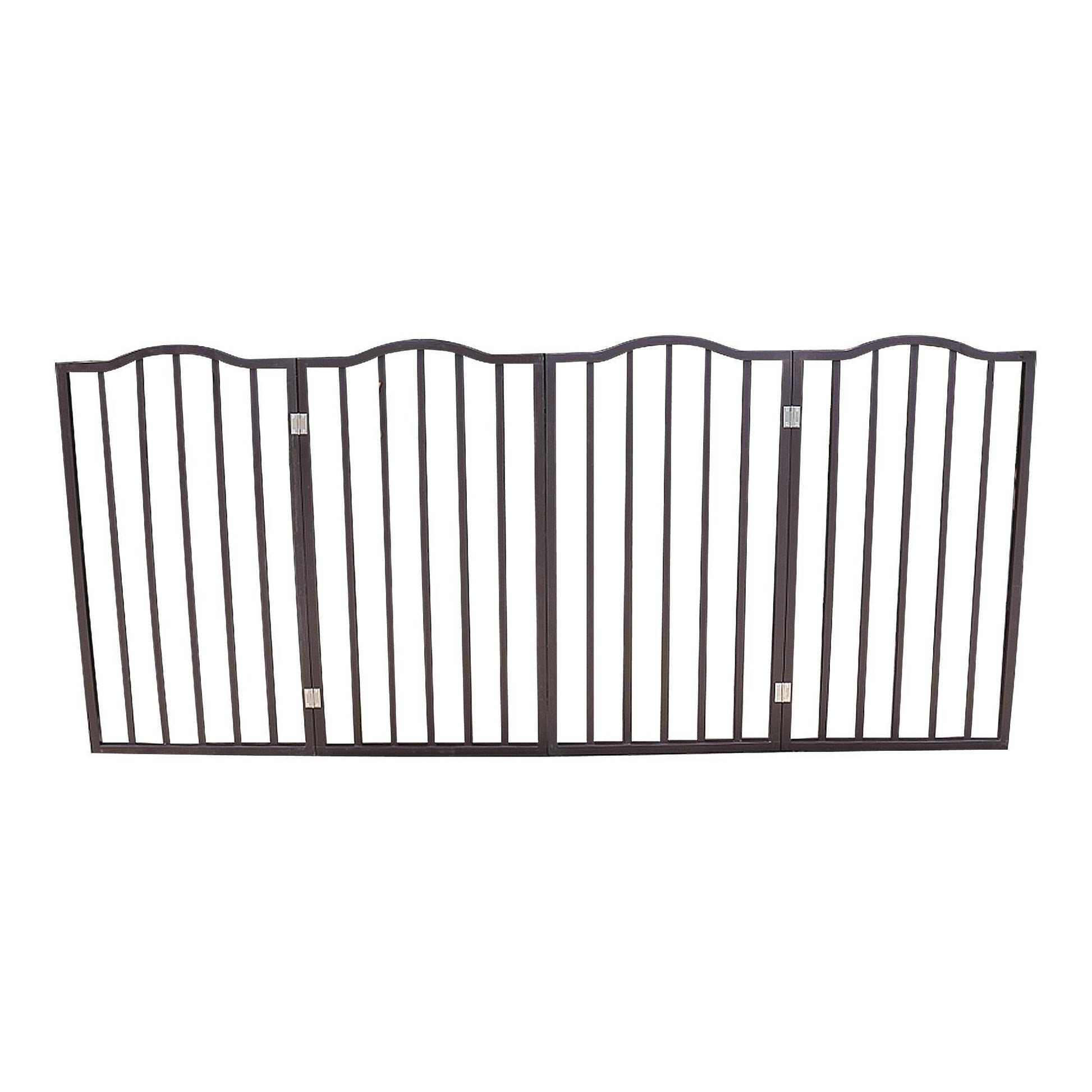 HKM-960467 Folding Wooden Pet Gate for Doorways and Stairs - Stylish and Easy to Use