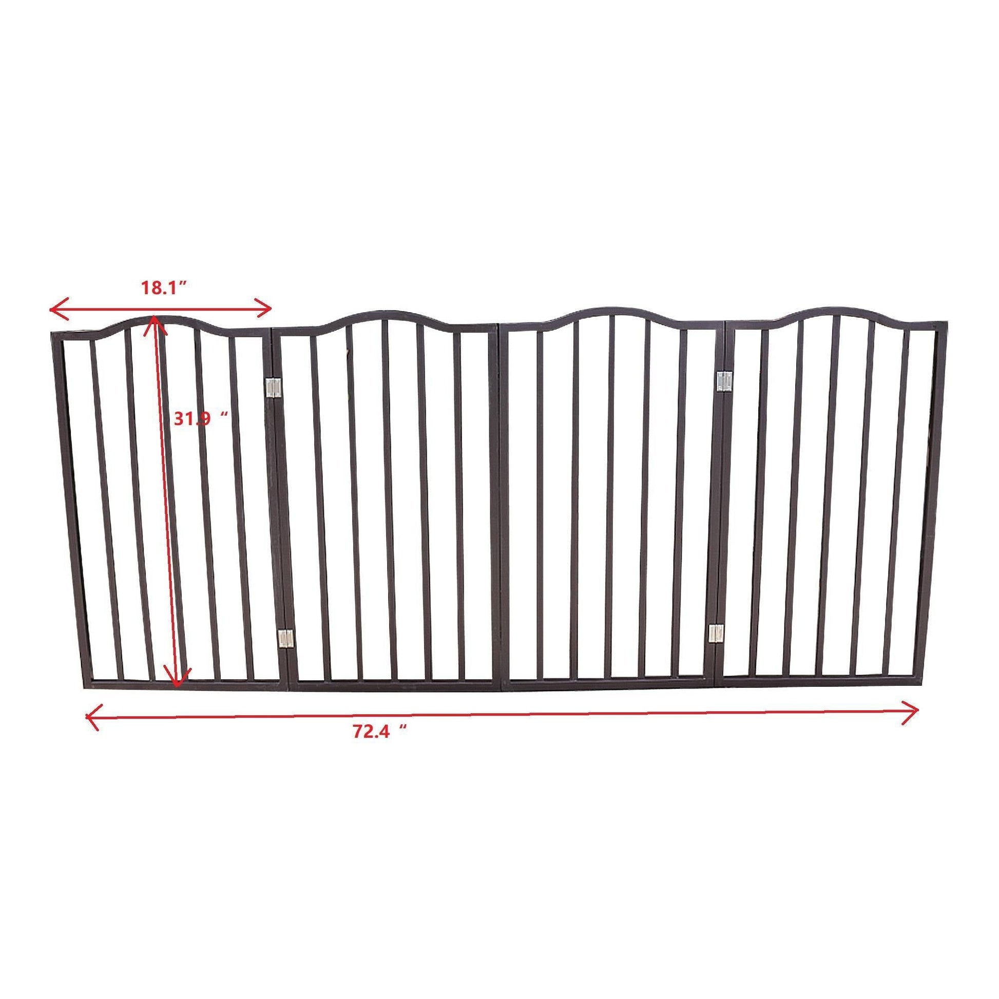 HKM-960467 Folding Wooden Pet Gate for Doorways and Stairs - Stylish and Easy to Use