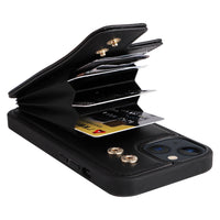 HKM-960531 Anti-Magnetic All-Inclusive PU Mobile Phone Case - Available in Multiple Colors for Various iPhone Models