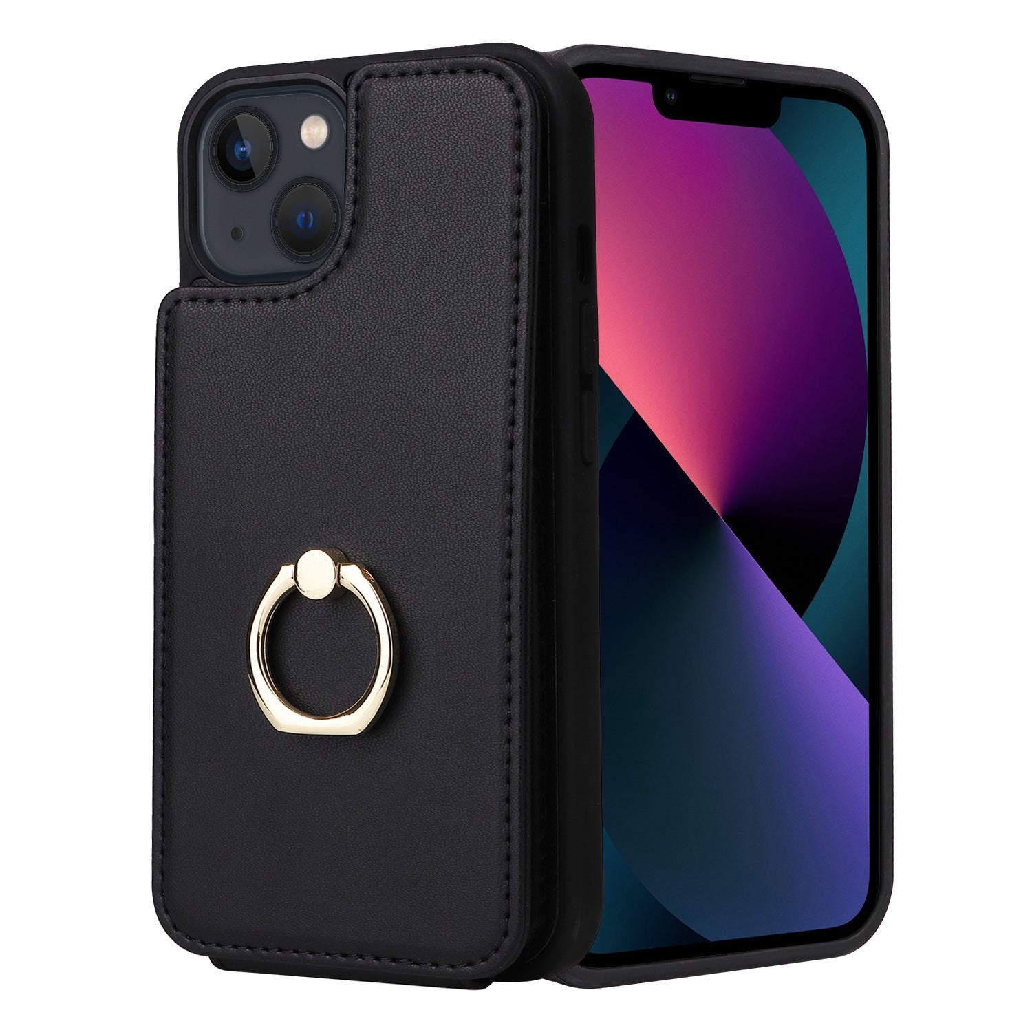 HKM-960531 Anti-Magnetic All-Inclusive PU Mobile Phone Case - Available in Multiple Colors for Various iPhone Models